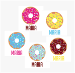 Tarjetitas Donuts 20u Pers